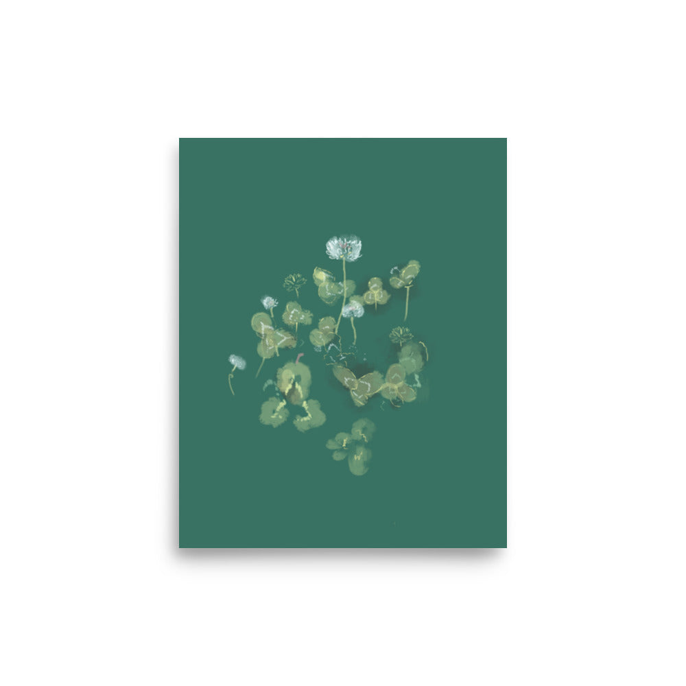 8x10 Clover print