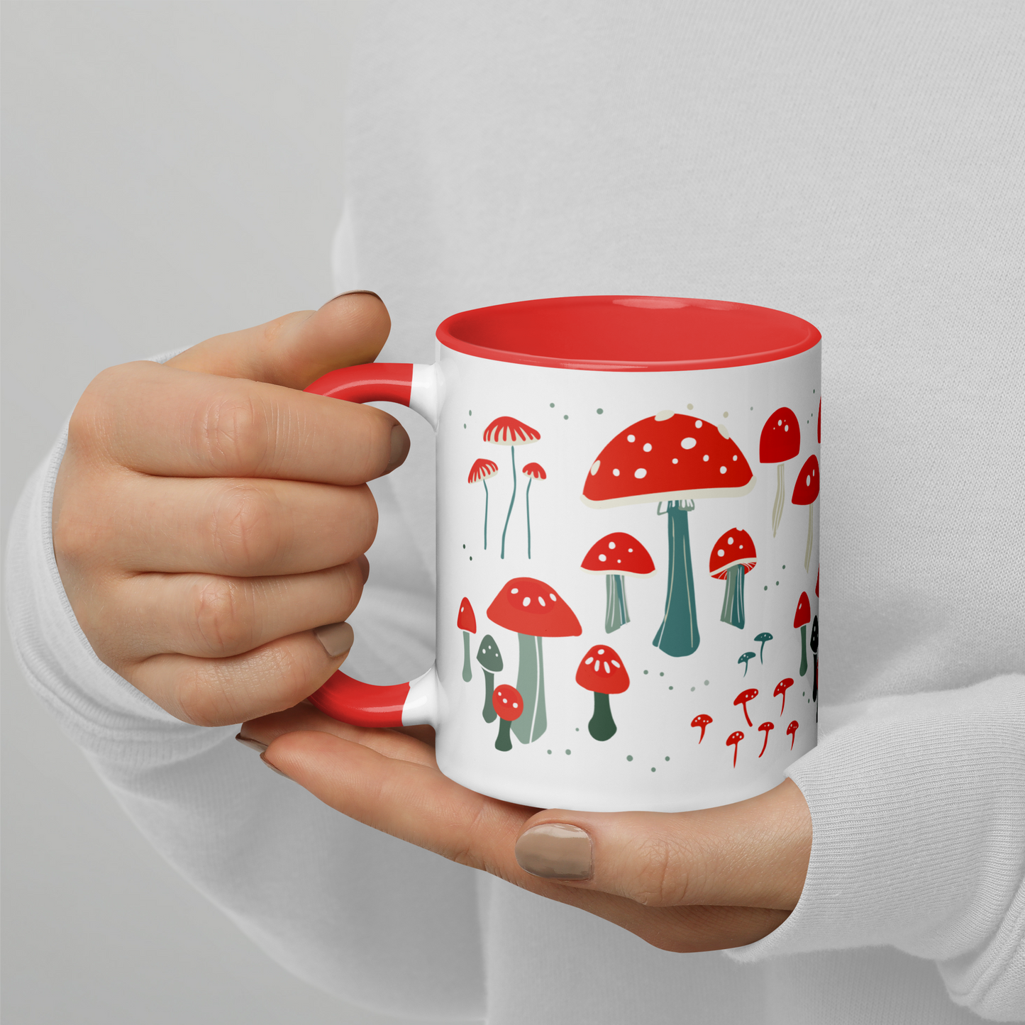 Mushroom red mug