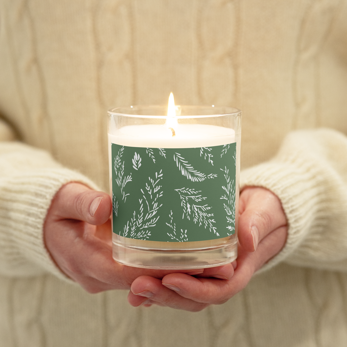 Fir soy wax candle