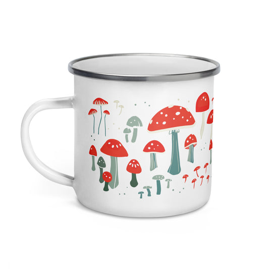 Mushroom camp mug