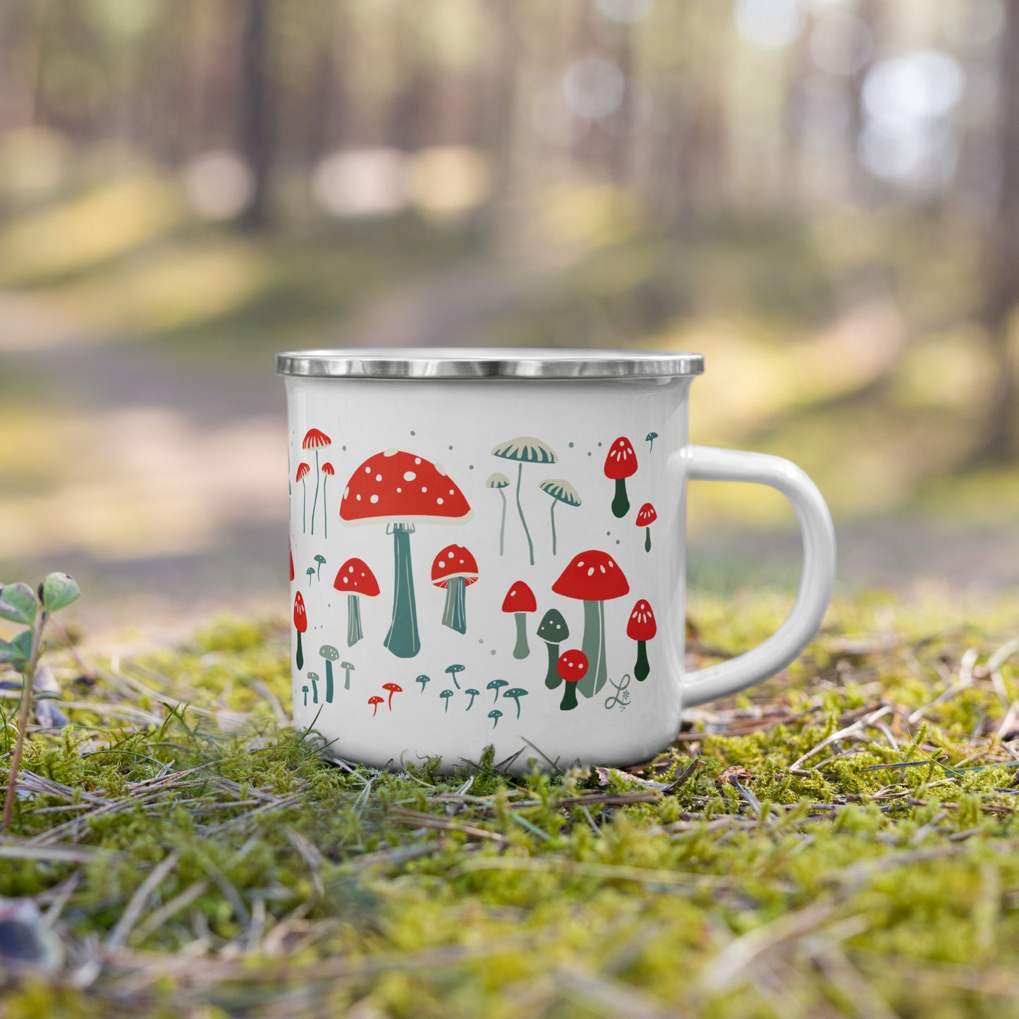 Mushroom camp mug