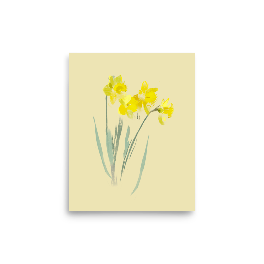 8x10 Daffodils 01 print