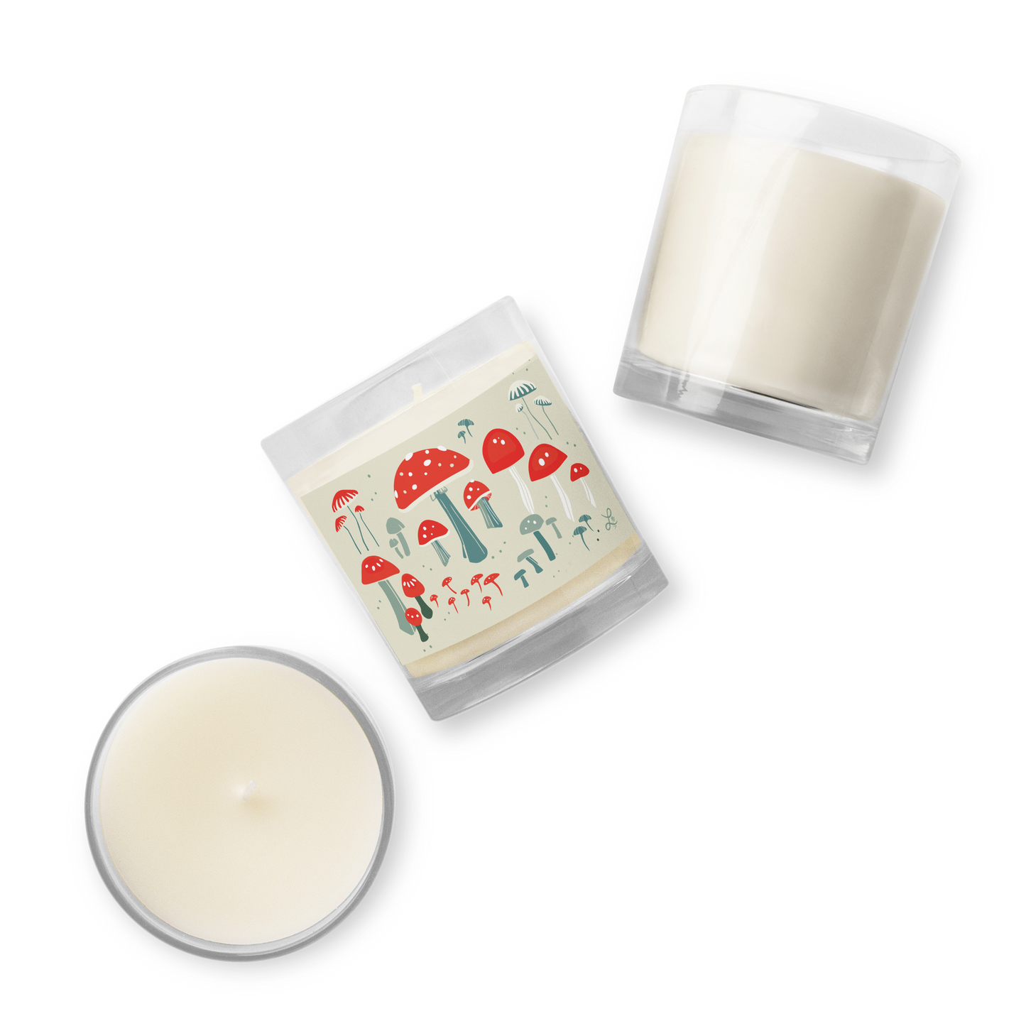 Mushroom soy candle
