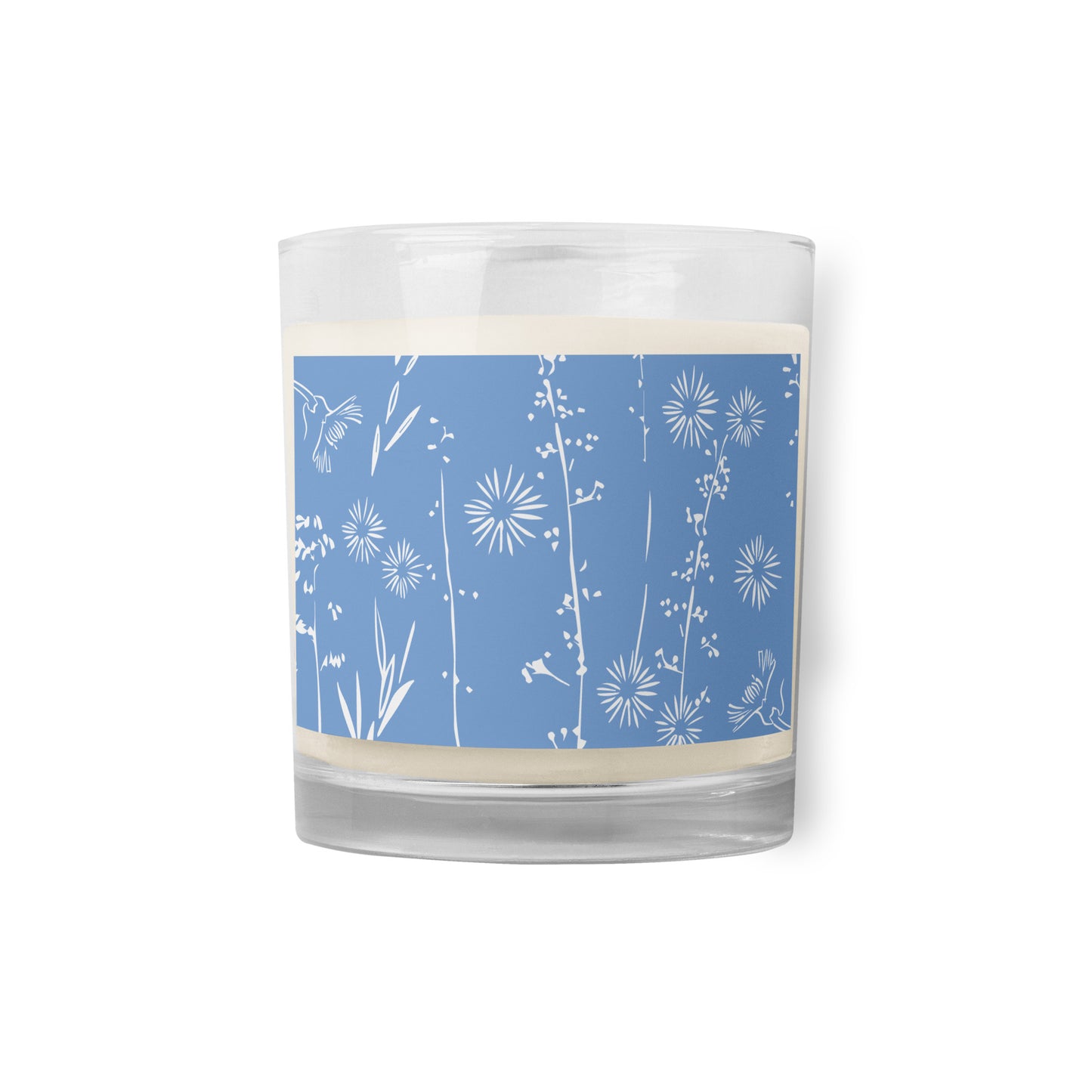 Sprig soy candle in Periwinkle