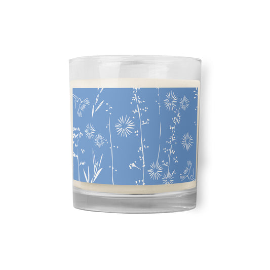Sprig soy candle in Periwinkle