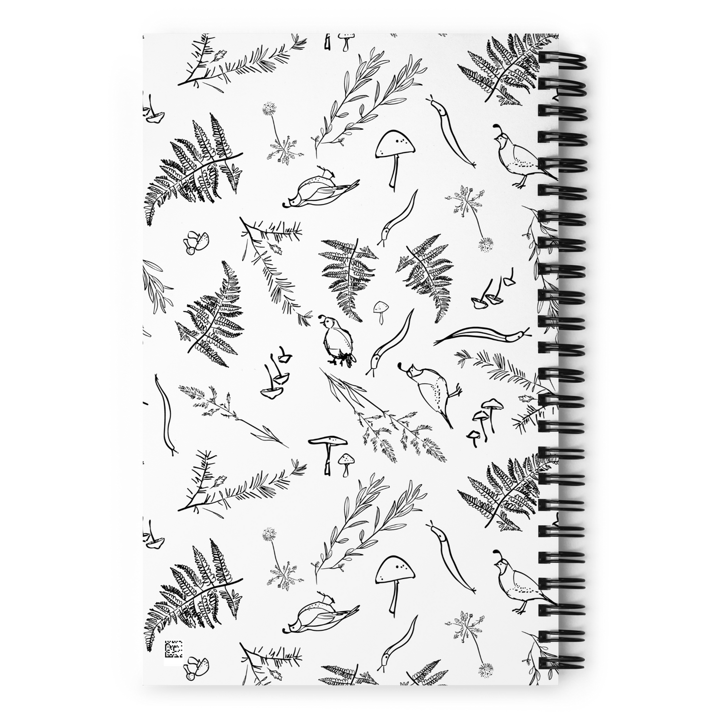 Critters spiral notebook in Black