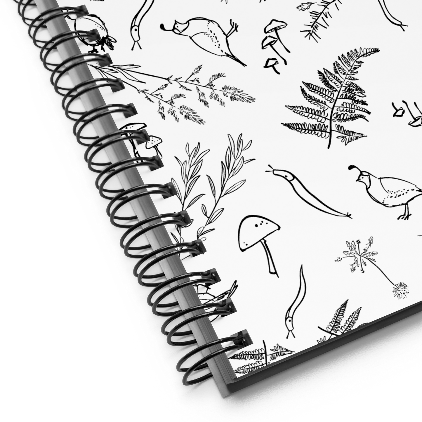 Critters spiral notebook in Black
