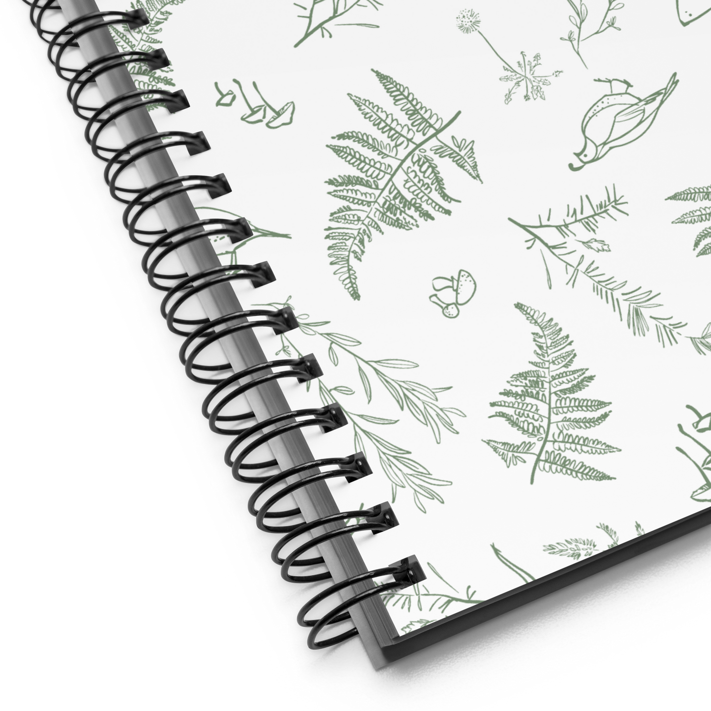 Critters spiral notebook in Sage