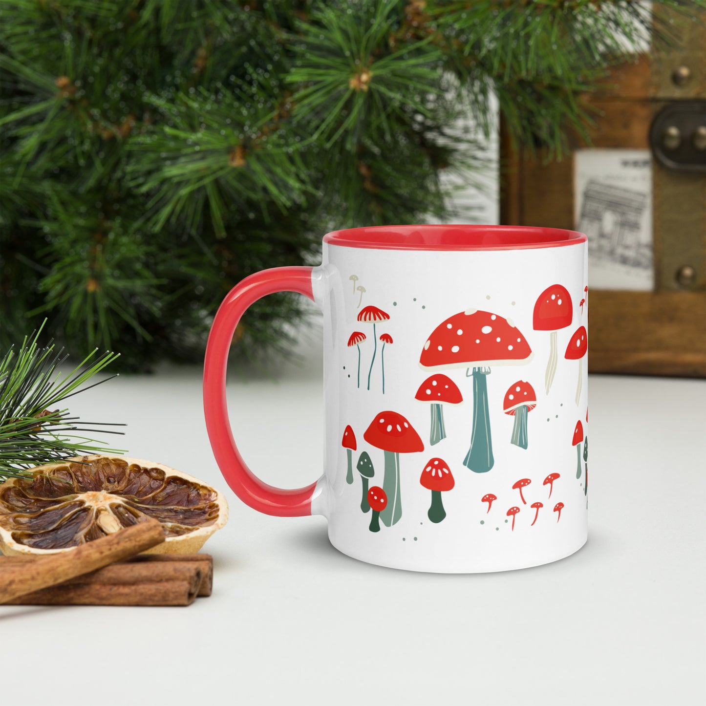 Mushroom red mug